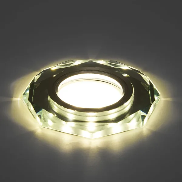 Светильник встраиваемый с белой LED подсветкой Feron CD8120 потолочный MR16 G5.3 белый — фото 4