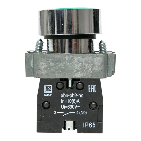 Кнопка BA31 зеленая NO IP65 PROxima EKF — фото 4