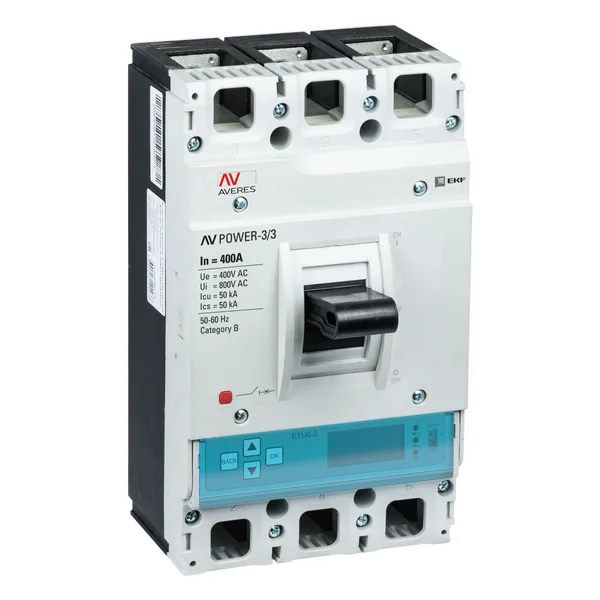 Выключатель автоматический ВА AV POWER-3/3 400А 50кА ETU6.0 EKF