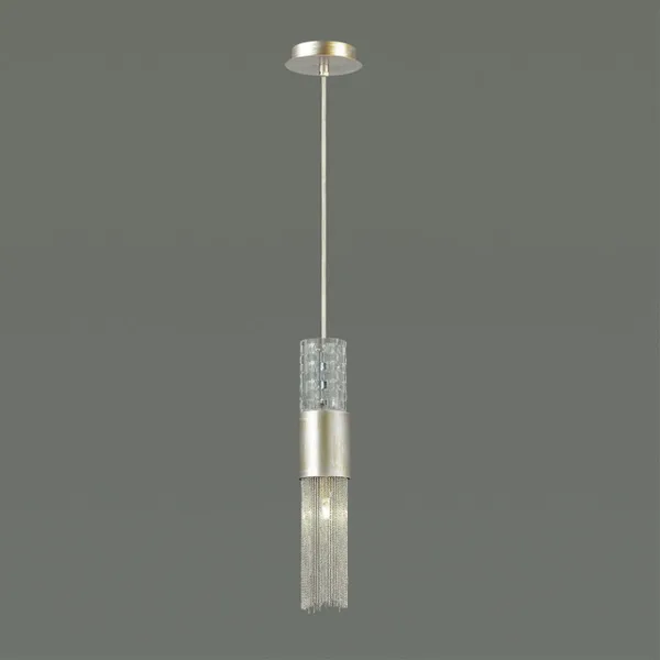 Подвес G9 1*5W 220V PERLA серебристый/стекло/металл.цепочки ODEON LIGHT — фото 3