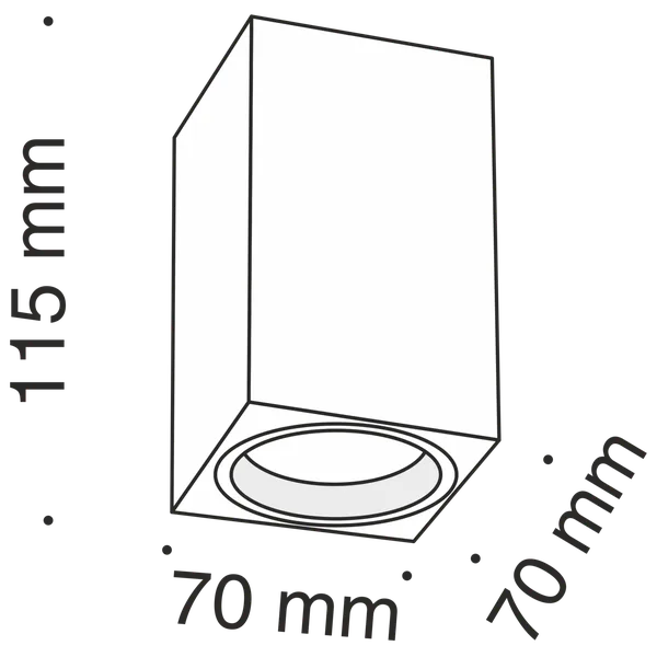 Потолочный светильник 1*GU10 50Вт Белый IP20 Alfa C011CL-01W Technical Maytoni — фото 3