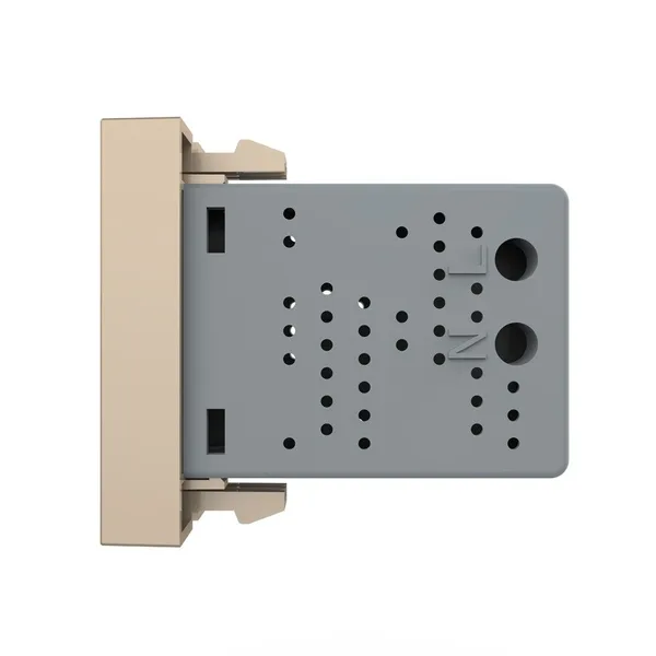 Розетка USB с блоком питания золотая (механизм) Livolo — фото 3