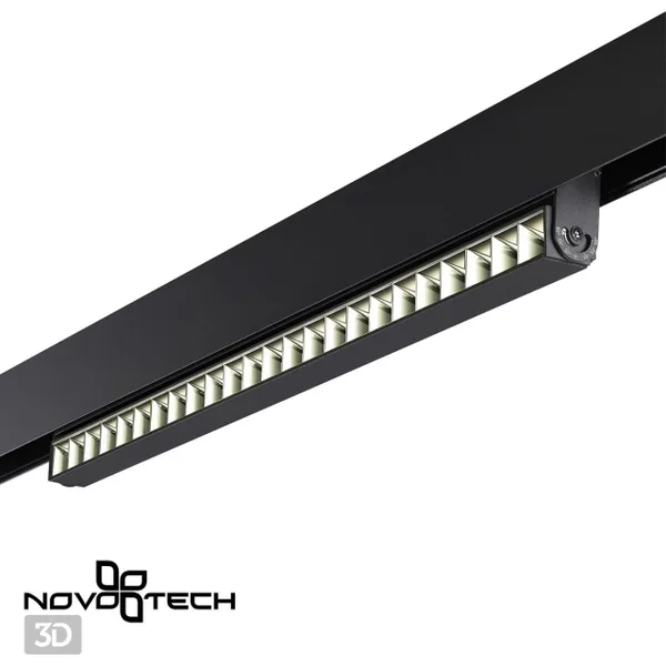 Трековый св-к для низков.шинопровода IP20 LED 4000K 24W 48V FLUM черный B NOVOTECH — фото 3