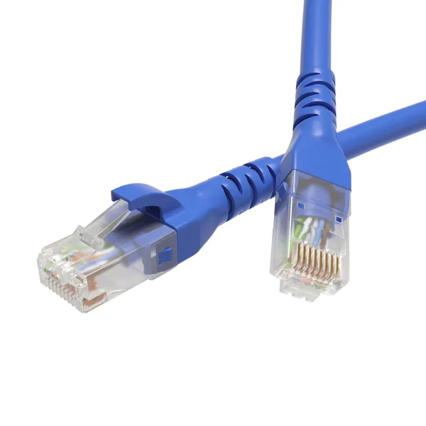 Патч-корд неэкранированный CAT6 U/UTP 4х2, LSZH, синий, 0.5м DKC