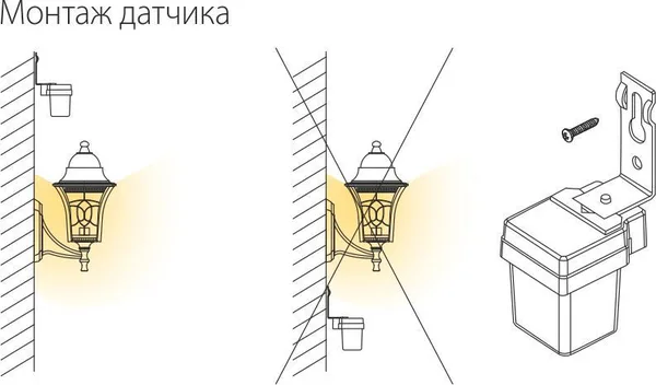 Датчик освещенности 1200W белый IP44 (a026126) Elektrostandard — фото 7