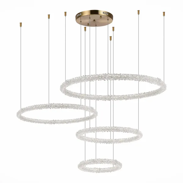 Люстра подвесная Золотистый/Прозрачный LED 4*42Вт 3000-6500К SL6110.203.04 ST LUCE