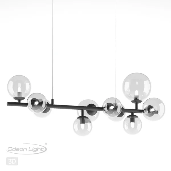 Люстра G9 10*40W TOVI черный/прозрачный ODEON LIGHT — фото 4