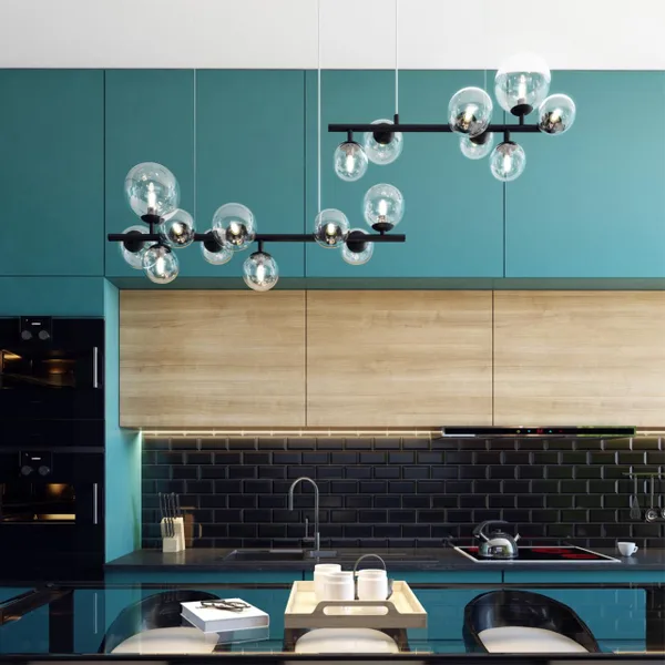 Люстра G9 10*40W TOVI черный/прозрачный ODEON LIGHT — фото 2