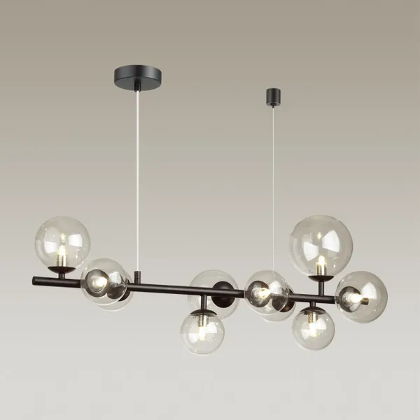 Люстра G9 10*40W TOVI черный/прозрачный ODEON LIGHT — фото 3
