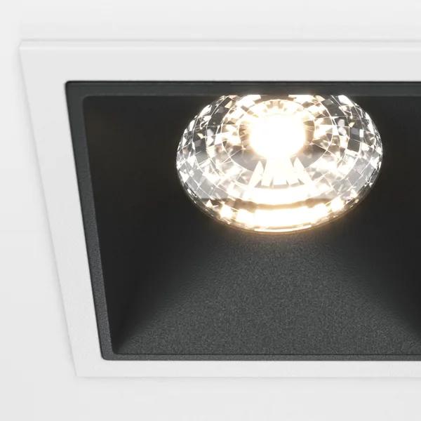 Встраиваемый светильник LED 15Вт Бело-черный IP20 Downlight DL043-01-15W3K-SQ-WB Technical Maytoni — фото 2
