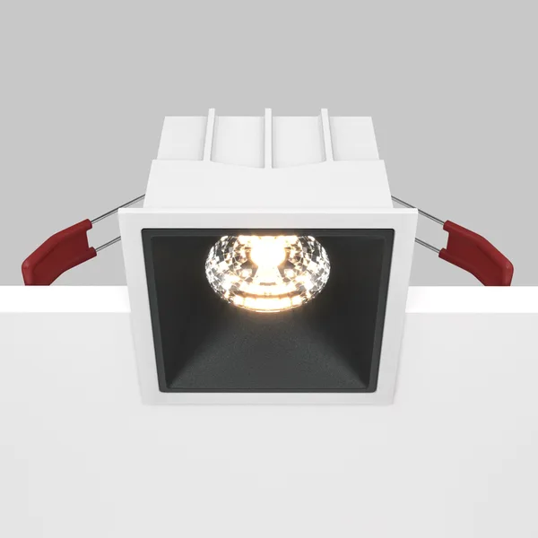 Встраиваемый светильник LED 15Вт Бело-черный IP20 Downlight DL043-01-15W3K-SQ-WB Technical Maytoni — фото 4