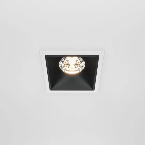 Встраиваемый светильник LED 15Вт Бело-черный IP20 Downlight DL043-01-15W3K-SQ-WB Technical Maytoni — фото 3