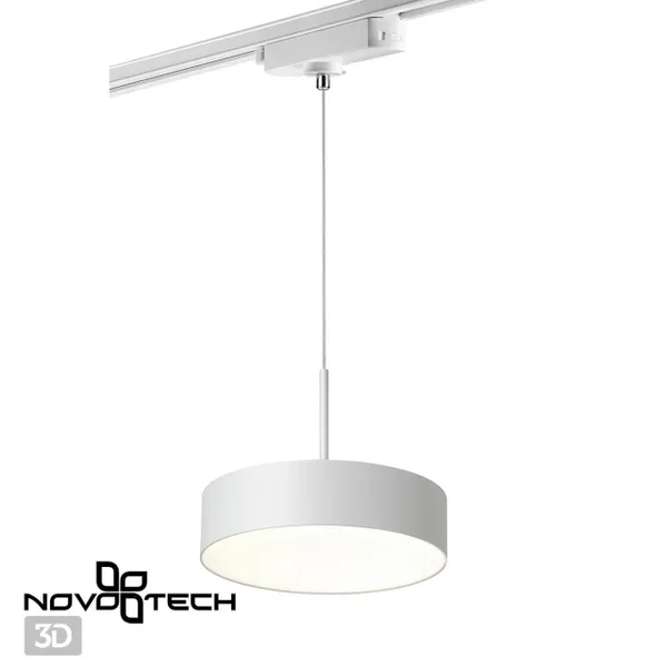 Св-к трековый,провод 1.2м IP20 LED 30W 4000K 2600Лм 100-265V белый PROMETA NOVOTECH — фото 3