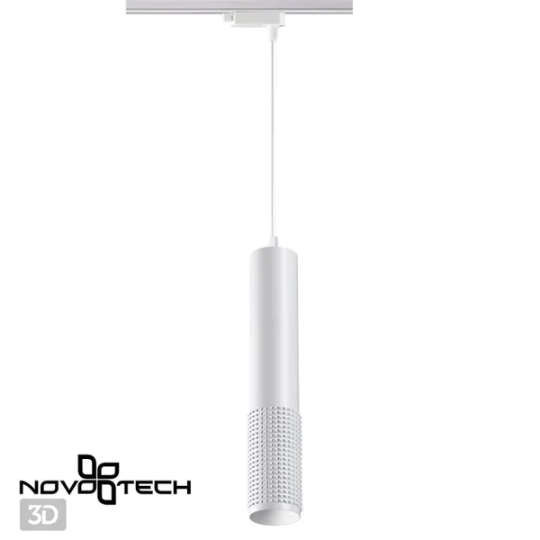 Св-к трековый однофазный,провод 1м IP20 GU10 50W 220V MAIS белый NOVOTECH — фото 3