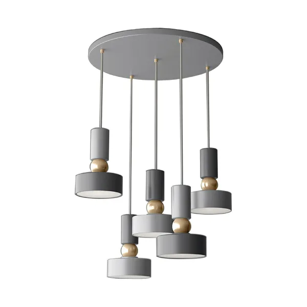 Подвесной светильник 5*E14 40Вт Серый IP20 Void MOD030PL-05GR Maytoni — фото 2