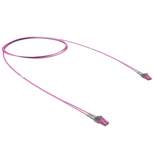 Оптический коммутационный шнур Duplеx LC/UPC-LC/UPC, 50/125 (OM4), 20 м DKC