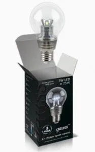 Лампа K2 7W E27 4100K дневной свет шарик диммируемая GAUSS