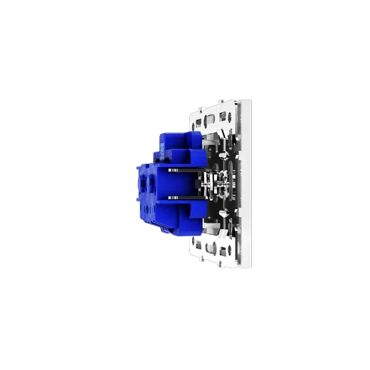 Розетка встраиваемая Voltum S70 с заземлением и защитными шторками, 16А, (белый глянцевый) — фото 24