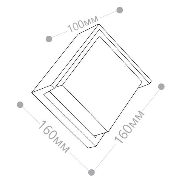 Светильник уличный светодиодный Feron DH108, 12W, 720Lm, 4000K, черный — фото 4