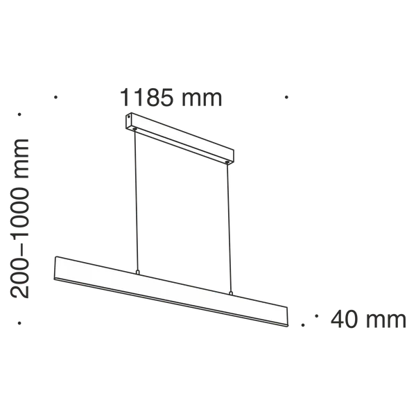 Подвесной светильник 30Вт 3000K Черный IP20 Step P010PL-L30B Technical Maytoni — фото 3