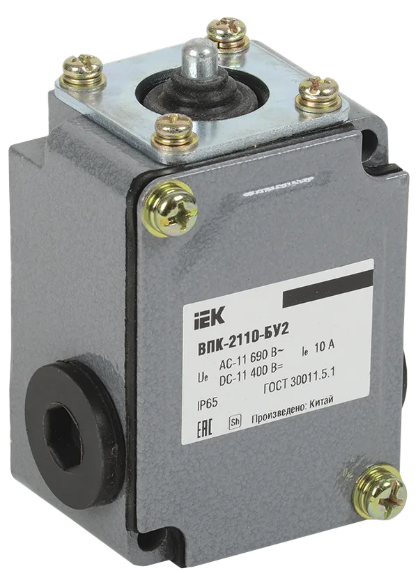 Выключатель концевой ВПК-2110-БУ2 толкатель IP65 IEK