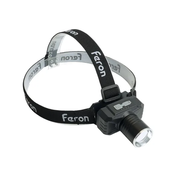 Фонарь налобный c аккумулятором 20W 2500mAh IP44 USB type-C, Алюминий, TH2314 Feron — фото 13