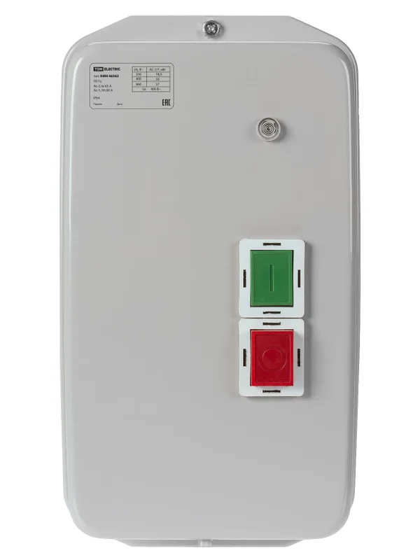 Контактор КМН46562 65А в оболочке с индикатором Ue=380В/АС3 IP54 TDM — фото 3