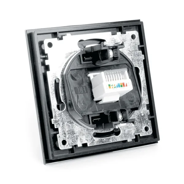 Розетка компьютерная 1-местная RJ-45,STEKKER, GLS00-7007-05, серия Катрин, черный — фото 3