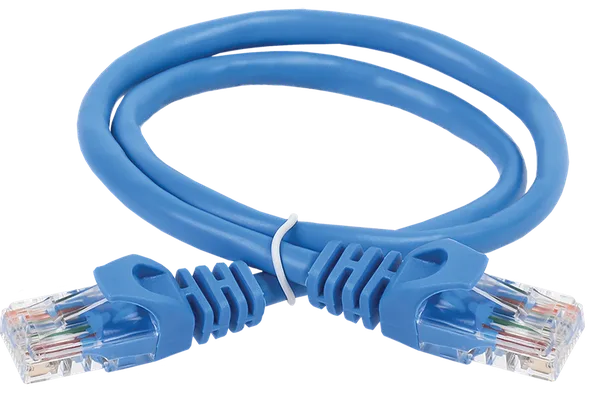 ITK Коммутационный шнур (патч-корд) кат.6 UTP PVC 7м синий