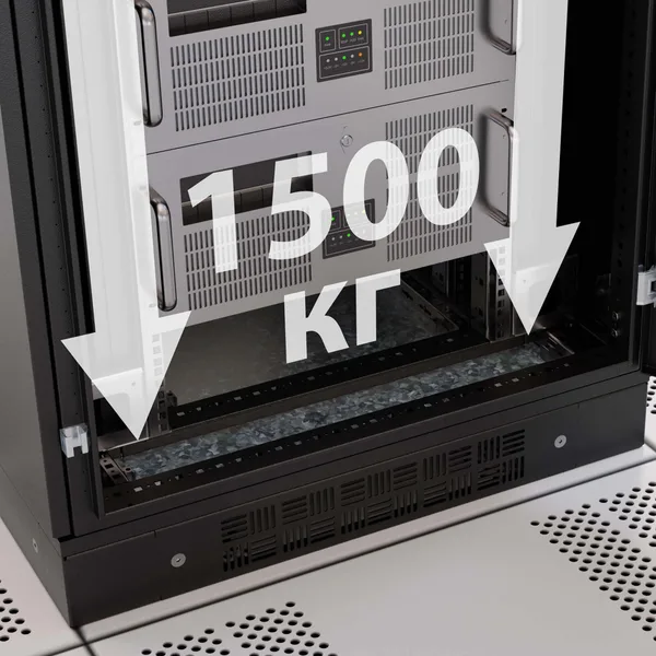Напольный 19" IT-корпус ДКС серии CQE 24U 800х1200х800, двери перфорированная+перфорированная, панели для крыши, кабельный ввод,RAL9005 DKC — фото 2