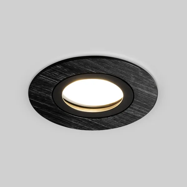 Встраиваемый точечный светильник 1*G5.3 черный IP20 (a057004) Elektrostandard