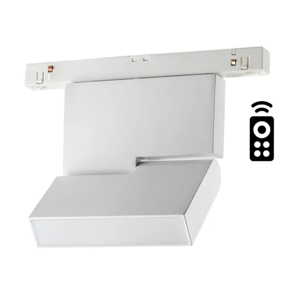 Трековый св-к димм.с ДУ,со сменой цв.темп.IP20 LED 3000~6500К 10W 48V белый FLUM NOVOTECH