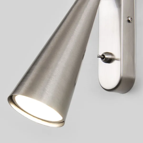 Настенный светильник 1*GU10 сатинированный никель IP20 Horn (a047872) Elektrostandard — фото 3