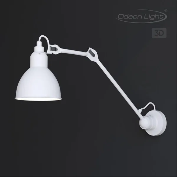 Бра на кронштейне Е14 1*40W ARTA белый B ODEON LIGHT — фото 3