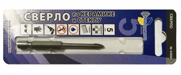 Сверло по керамике и стеклу квадро 5мм 440005 Trio-Diamond — фото 3
