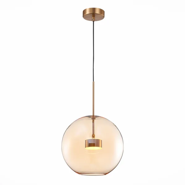 Светильник подвесной Латунь/Коньячный LED 1*10Вт 3000К SL1133.323.01 ST LUCE