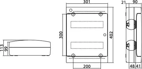 ЩРн-П-24, IP41, белый, с усиленным клеммным блоком 2х87308 DKC — фото 4