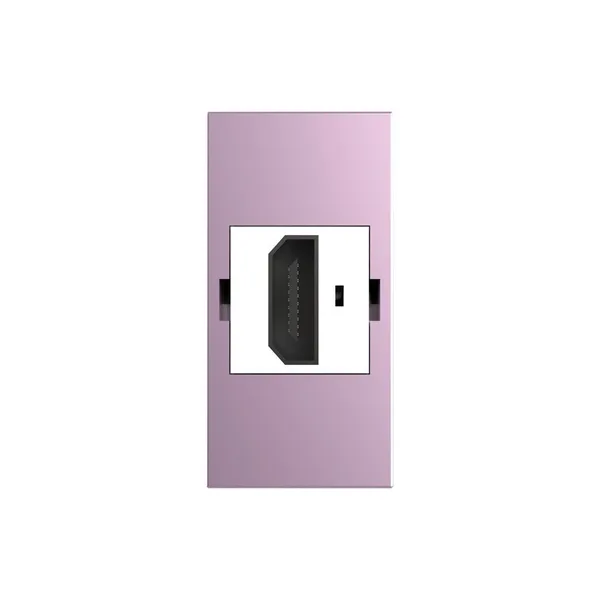 Розетка HDMI 2.0, цвет розовый (механизм) Livolo — фото 2