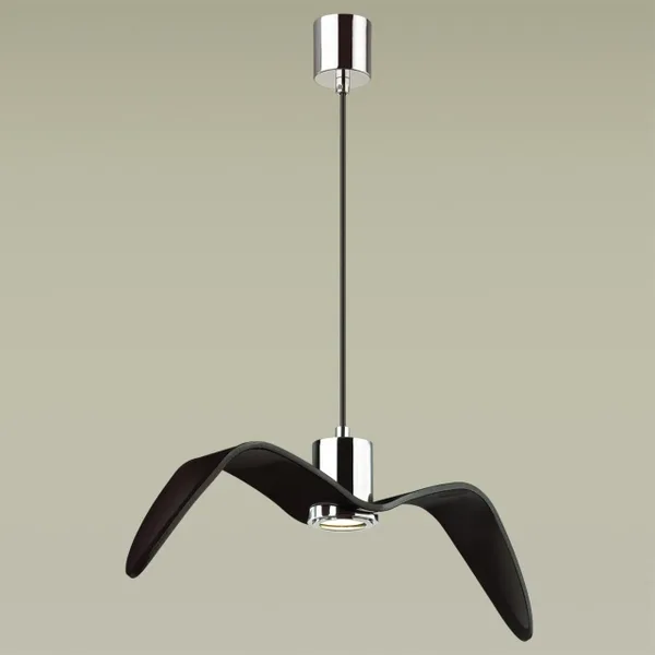 Подвес GU10 1*5W BIRDS чёрный/хром/стекло ODEON LIGHT — фото 3
