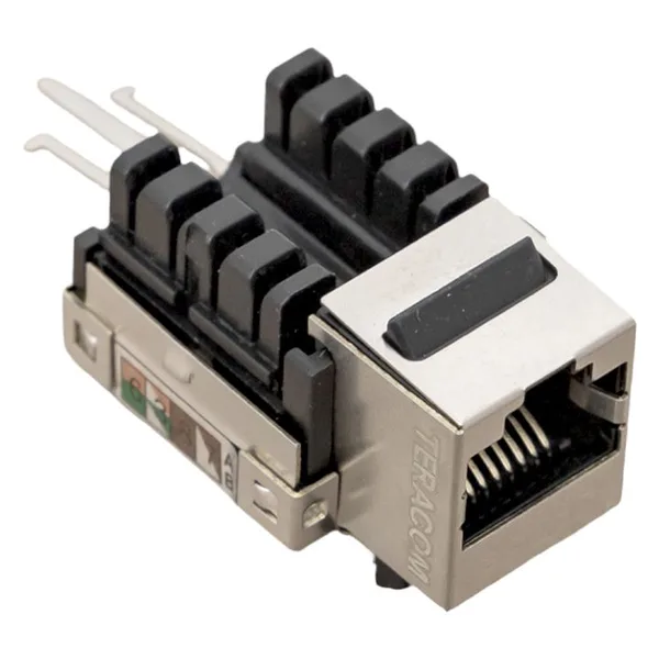 Модуль Keystone розеточный TERACOM PRO Cat,5E RJ-45 экранированный FTP 110 IDC 90 градусов EKF — фото 2