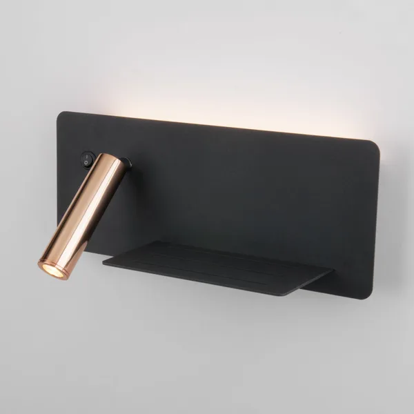 Настенный светодиодный светильник с USB LED (правый) 3, 4Вт 4000К золотой, черный IP20 Fant (a053082) Elektrostandard