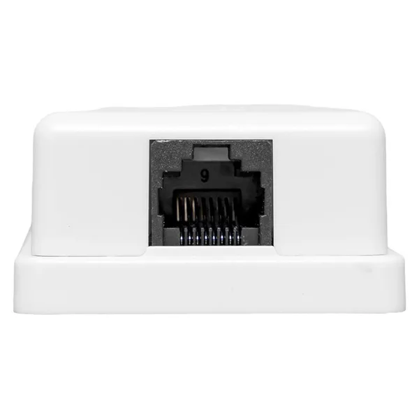 Розетка настенная TERACOM Cat,5E неэкранированная 1 порт RJ-45 Dual IDC белая EKF — фото 3