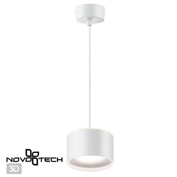 Св-к накл.с перекл.цв.темп.,пров.2м IP20 LED 3000К/4000К/6000К 12W вниз+3W вверх белый GIRO NOVOTECH — фото 3