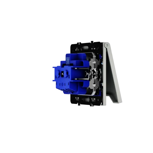 Розетка встраиваемая Voltum S70 с заземлением, защитными шторками и крышкой 16А, (сталь) — фото 10