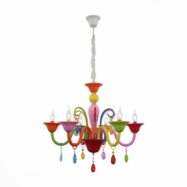 Люстра подвесная Разноцветный/Разноцветный E14 6*40Вт SL672.963.06 ST LUCE