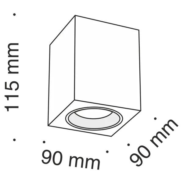 Потолочный светильник 1*GU10 50Вт Белый IP20 Alfa C013CL-01W Technical Maytoni — фото 3