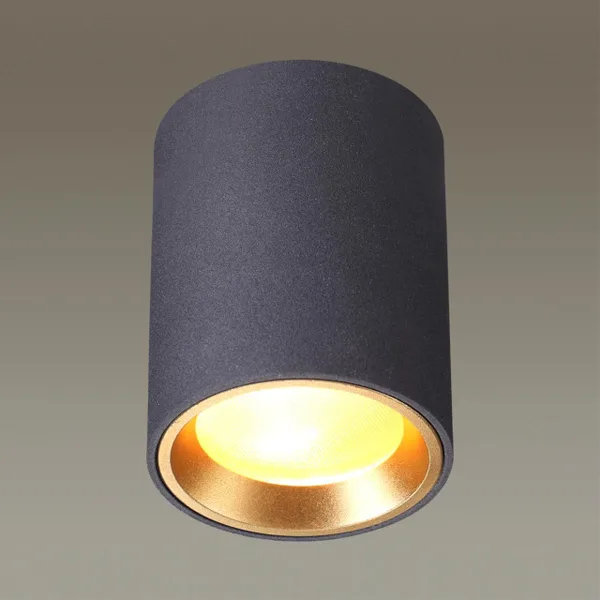 Потолочный св-к GU10 50W IP54 AQUANA черный/металл ODEON LIGHT — фото 2