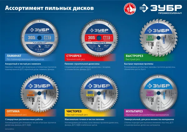 Мультирез 190 x 20мм 60Т, диск пильный по алюминию ЗУБР — фото 2