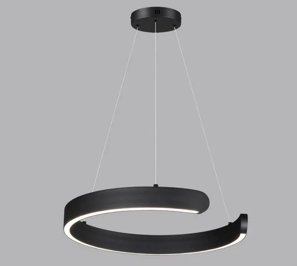 Светильник светодиодный подвесной на струнах 28W 3000-6000K 1240Лм 220V чёрный LUMION