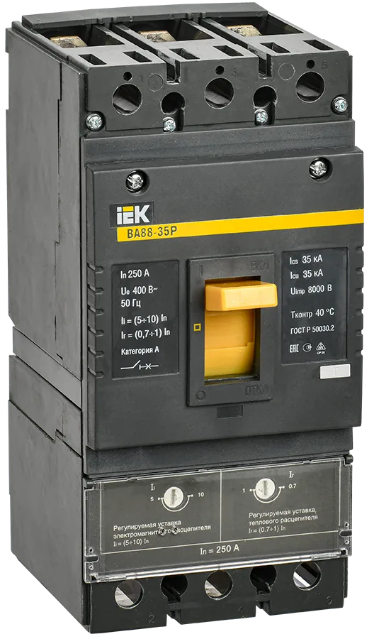 Выключатель автоматический ВА88-35П 3П 250А 35кА IEK